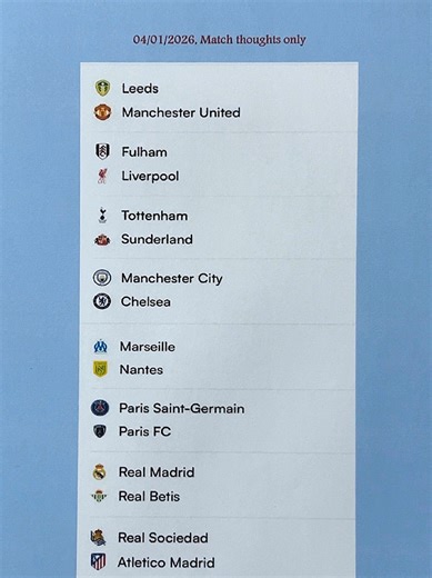 My guess on Sunday 04/Jan/2026 #footballtiktok #Football #foryoupage #footballpredictions #footballpredictionstoday