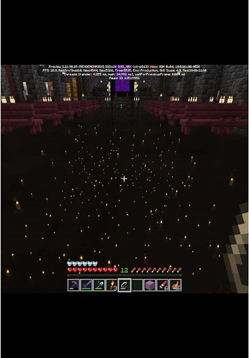 Minecraft void floor with candles! #fyp #Minecraft #cathedral #void #minecraftfloorideas #minecraftbuilds