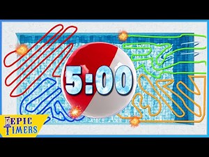 5 Minute Timer with Music and fun Beach Ball bomb!