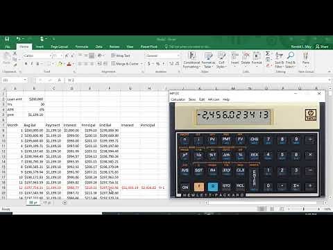 Loan Amortization on HP 12c