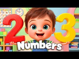 Zahlenlied für Kinder 👶 Zahlen lernen 1-10, 1-20 & 1-100 mit Musik, Spaß,Farben 🌈ABC Singen & Lernen