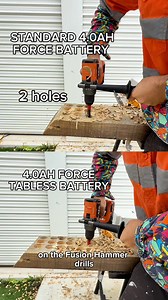 Lets put the standard 4.0AH battery up against the new 4.0AH FORCE TABLESS BATTERY! Watch as @addictedtotools puts them to the test! ⚡ | AEG PowerTools