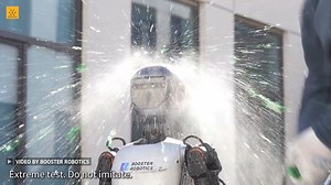 Extreme shock tests for the Booster Robotics' T1 robots. Video Credit: Booster Robotics #robotics #engineering #technology #robot -------------------------------- Stay ahead of the curve! Follow more cutting edge robotics content, including research, reports and articles on Wevolver: https://wevolver.com/category/robotics?page=1 | Wevolver.com