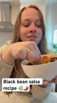 Let’s make black bean salsa!! 🌶️🌿