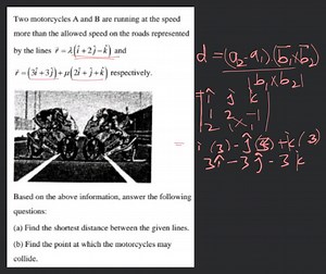 Two motorcycles A and B are running at the speed more than the ... | Filo
