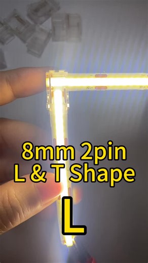 Grace Wu on Instagram: "🎥 2-in-1 Solderless LED Strip Connector | T & L Type One connector. Two functions. Zero soldering. This push-fit LED strip connector works as both a T-shape connector and an L-shape corner connector, making installation faster, cleaner, and more flexible. ✔ No soldering, no tools — just push to connect ✔ Beginner-friendly, saves installation time ✔ Ideal for COB LED strips and selected SMD LED strips ✔ Perfect for corners, branches, and complex lighting layouts Whether f