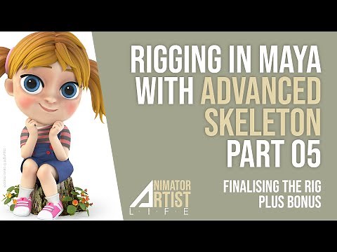 Advanced Skeleton Maya Character Rigging - PART 05 - Finalising the rig