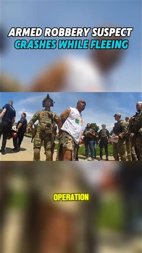 Armed Robbery Chase Ends in Violent Crash