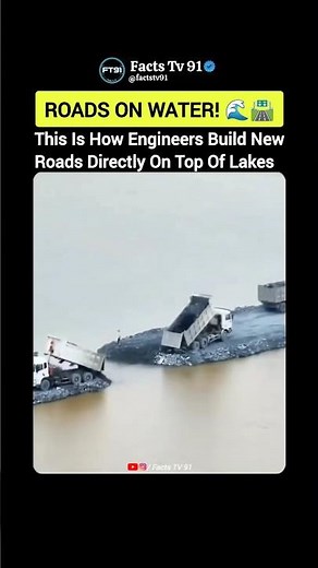 How Engineers Build Roads On Water 😳