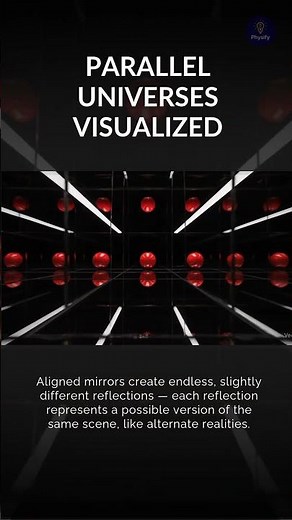 Infinite Mirror Corridor — Multiple Realities Visualised | Parallel Universes Explained #universe