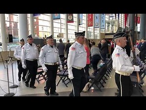 Color Guard at Monroe County American Legion ceremony for Veterans Day