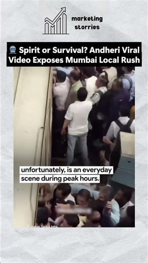 🚆 Spirit or Survival? Andheri Viral Video Exposes Mumbai Local Rush