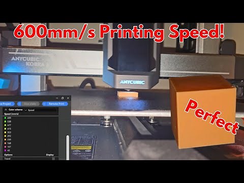 Change These Settings To Print 600mm/s | Printer Anycubic Slicer Next