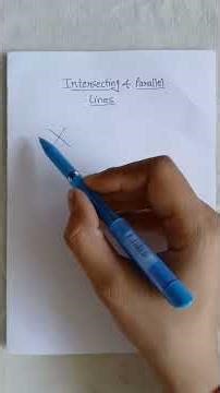 👉 “Lines That Meet vs Never Meet! | Intersecting & Parallel Lines” #shorts #education