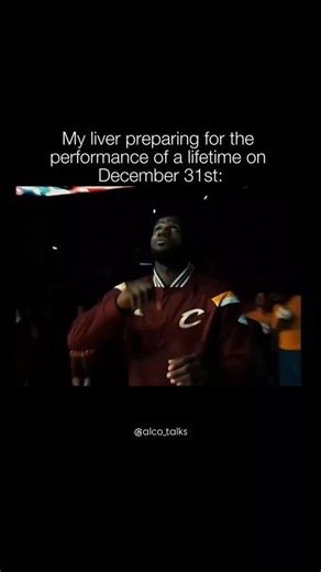 Alco Talks on Instagram: "Me on Dec 30th: eating fruits, drinking water, acting healthy My liver: “Wow… character development?” Me on Dec 31st night: pulls out the bottles My liver: “So this was just a warm-up?” 😭🥃 Me: “Relax buddy, it’s New Year’s… we’ll talk again on Jan 1st.” ⚠️ Friendly reminder: Enjoy the celebration, but drink responsibly. Overconsumption of alcohol can seriously harm your liver and overall health. Stay hydrated, pace yourself, and never drink and drive. Cheers to a safe
