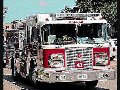 Fire engine emergency sirens - Sound effects