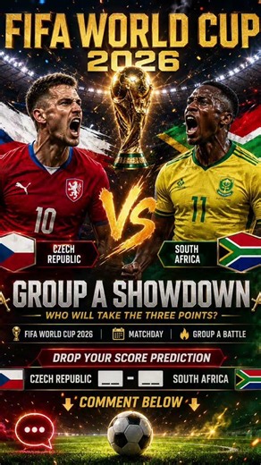 Czech Republic 🇨🇿 vs South Africa 🇿🇦 | FIFA World Cup 2026 Matchday #fifaworldcup