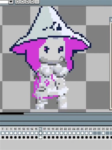 trace over a 3d pixelated dance animation, using kaykit mage asset. For the abstract minds; also to study the movements. #pty🇵🇦 #pixelart #indiedev #balatro #aseprite