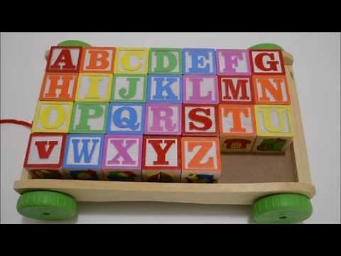 ABC Song Children Kids Wooden Block Learning 26 Letters in the Alphabet Song