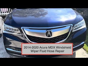 2014-2020 Acura MDX windshield wiper fluid spray repair fixing broken disconnected hose
