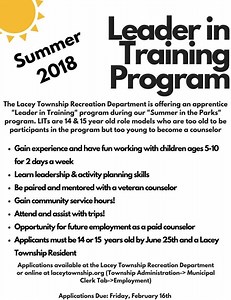 Leader in Training Pilot Program