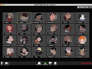 Haikyuu!! Studying and Chilling in Zoom w/ Voiceover (a playlist)