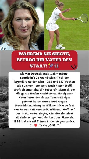STEFFI GRAF: IHR EIGENER VATER LANDETE IM GEFÄNGNIS! 😱🎾