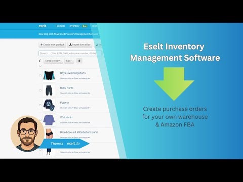 Eselt Inventory Management Software – Create purchase orders for your own warehouse & Amazon FBA