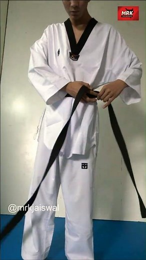 How to Tie a Taekwondo Belt Properly 🥋 | MRK Taekwondo Ep 2 #shorts