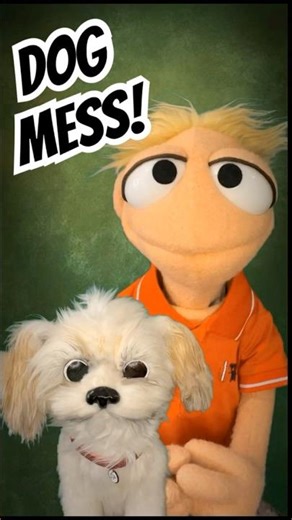 Dog Mess! #behindthelaughter #puppetry #relatable #puppetshow #comedy