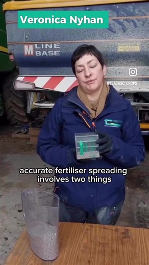Test your fertiliser to make sure is spreads accurately. In this series of three videos Veronica shows how to test the different quality parameters starting with the granule size.