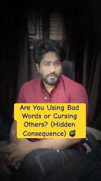 Are You Using Bad Words or Cursing Others? (Hidden Consequence) 💣|Law of Attraction Tamil