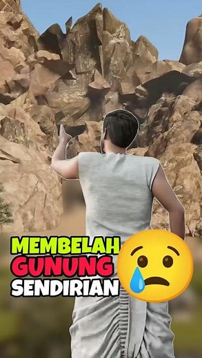 DESPERATE ACTION splitting a mountain alone! 😢