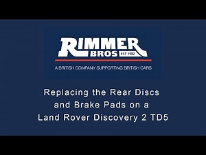 Replacing the Rear Discs and Brake Pads on a Land Rover Discovery 2 TD5