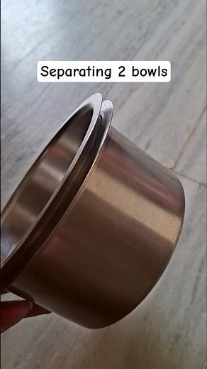 Simple trick to separate stuck utensils, Separating bowls #tricks #jugaad #ashortaday #home #hack