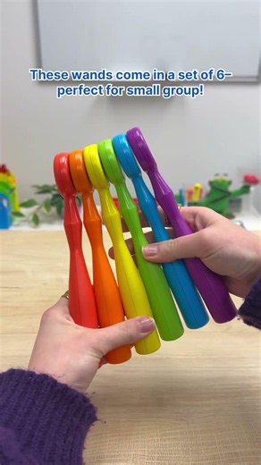 Make learning multisensory with these rainbow Magnetic Wands!