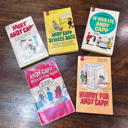 1960s Set of 5 Andy Capp Cartoon Strip Books - Fawcett Gold Medal Books - Etsy