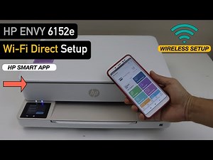 HP Envy 6152e Wi-Fi Direct Setup (Wireless Setup) !