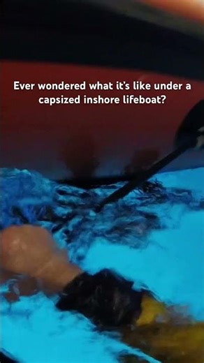 Watch the full capsize drill 👆 #RNLI #Lifeboats #EmergencyServices #Training #SeaSurvivalPool