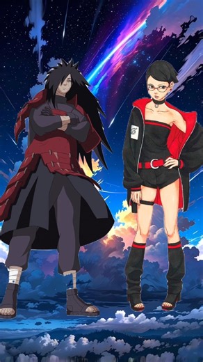 MADARA VS SARADA | Who is strongest 💪 | #anime #shorts #naruto