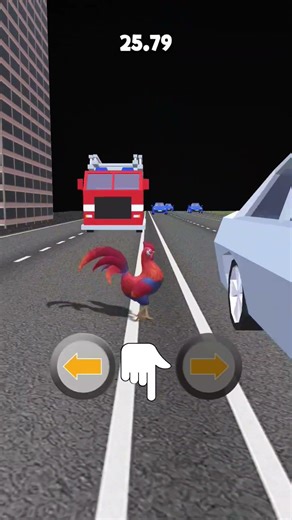🎮Impossible Run 👿: Rooster 🐓 Vs Heavy Traffic 🚸🚦#challenge #gaming #funny