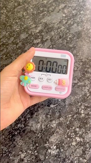Meesho Product aesthetic Digital kitchen Timer & stopwatch with 3D stickers,🌚🩷✨ #aethetic #fypシ゚