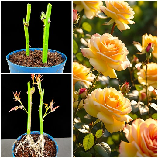 How to grow rose plant at home from stems || Best & easy method for gardening | Dian Creative