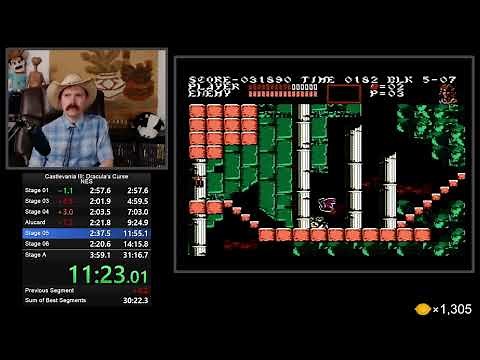 Castlevania III: Dracula's Curse NES (Alucard) speedrun in 30:28 by Arcus