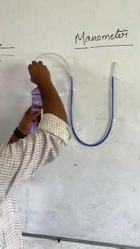 Manometer…..demonstration of liquid pressure…#pressure #physics #experiment #scienceexperiment