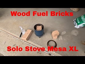 Testing Wood Fuel Blocks in the new Solo Stove Mesa XL
