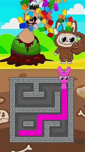 💥Labubu and Hamood Habibi in new maze challenge. Escape from hamood Family🤣