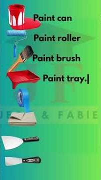 🔥 Learn Painting Tools in English FAST! Episode 1 #shorts #Tools #Tips #eslonline #Learn