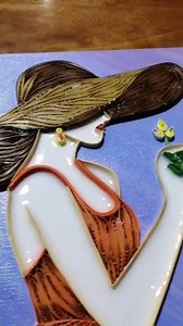 Quilling Art Sealed with mod podge sealant and dimensional magic