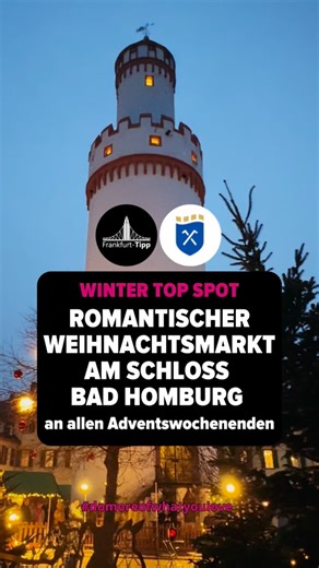 ROMANTISCHER WEIHNACHTSMARKT AM SCHLOSS BAD HOMBURG Zwischen den alten Mauern des Bad Homburger Schlosses fühlt sich die Adventszeit jedes Jahr ein bisschen wie ein Märchen an. Der Weihnachtsmarkt dort ist nicht riesig, aber genau das macht seinen Zauber aus. Warmes Licht, der Duft von Glühwein, Maronen und Waffeln und überall kleine Stände ohne Kommerz, dafür mit liebevoll gemachtem Kunsthandwerk. Ein Highlight ist die kleine dampfende Eisenbahn, die ihre Runden über den Schlosshof dreht. 🚂✨ D
